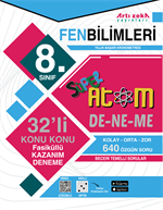 8. SINIF SÜPER ATOM 32'Lİ DENEME FEN BİLİMLERİ